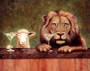 Lion and Lamb at Bar